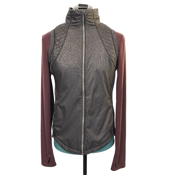Lululemon Rebel Runner Vest Petal Camo‎ Embossed Black Size 8 W4E87S - Picture 1 of 9